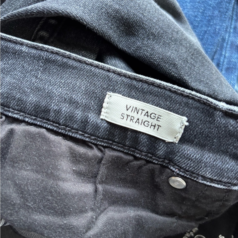 J.Crew Vintage Straight Jeans, washed black, size 28 - Picture 7 of 11